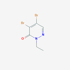 molecular formula C6H6Br2N2O B8793719 4,5-Dibromo-2-ethylpyridazin-3(2H)-one CAS No. 103977-71-5