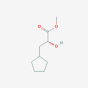molecular formula C9H16O3 B8793771 (R)-Methyl 3-cyclopentyl-2-hydroxypropanoate 