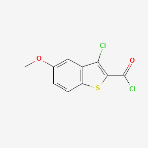 B8793830 3-Chloro-5-methoxybenzo[b]thiophene-2-carbonyl chloride CAS No. 56030-16-1