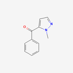 molecular formula C11H10N2O B8793862 (2-Methyl-2H-pyrazol-3-YL)-phenyl-methanone CAS No. 61496-24-0