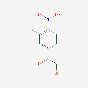 molecular formula C9H8BrNO3 B8793887 2-Bromo-1-(3-methyl-4-nitrophenyl)ethanone 