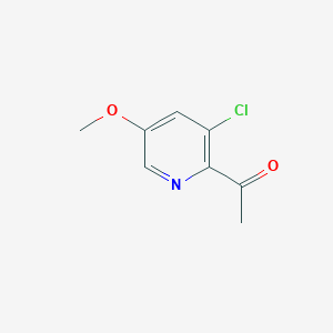 molecular formula C8H8ClNO2 B8793977 1-(3-Chloro-5-methoxypyridin-2-yl)ethanone CAS No. 1256826-08-0