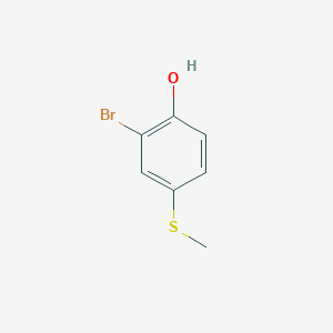 molecular formula C7H7BrOS B8794053 2-Bromo-4-(methylthio)phenol 