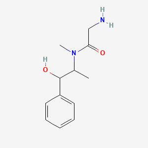 molecular formula C12H18N2O2 B8794065 2-amino-N-(1-hydroxy-1-phenylpropan-2-yl)-N-methylacetamide 