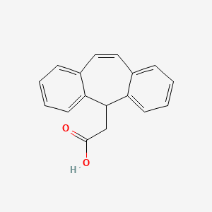molecular formula C17H14O2 B8794068 2-(5H-Dibenzo[a,d][7]annulen-5-yl)acetic acid CAS No. 1643-43-2