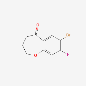 molecular formula C10H8BrFO2 B8794112 7-Bromo-8-fluoro-3,4-dihydrobenzo[b]oxepin-5(2H)-one 