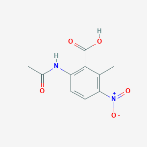molecular formula C10H10N2O5 B8794144 6-Acetylamino-2-methyl-3-nitro-benzoic acid 