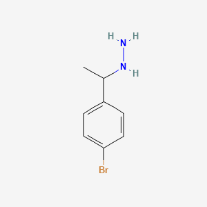 molecular formula C8H11BrN2 B8794165 [1-(4-Bromo-phenyl)-ethyl]-hydrazine 