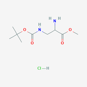 molecular formula C9H19ClN2O4 B8794220 Methyl 2-amino-3-(tert-butoxycarbonylamino)propanoate hydrochloride 
