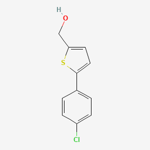 molecular formula C11H9ClOS B8794221 [5-(4-Chlorophenyl)thiophen-2-yl]methanol 