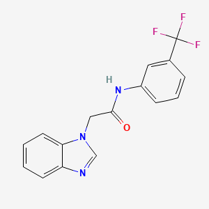 2-(1H-benzimidazol-1-yl)-N-[3-(trifluoromethyl)phenyl]acetamide