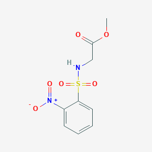molecular formula C9H10N2O6S B8794253 methyl N-[(2-nitrophenyl)sulfonyl]glycinate 