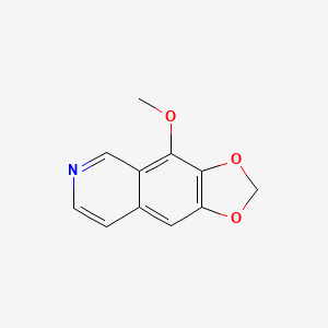 molecular formula C11H9NO3 B8794254 4-Methoxy-[1,3]dioxolo[4,5-g]isoquinoline CAS No. 5361-66-0