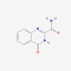molecular formula C9H7N3O2 B8794258 3,4-Dihydro-4-oxoquinazoline-2-carboxamide 