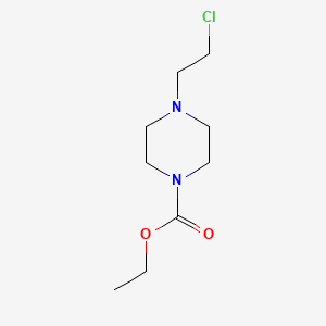 molecular formula C9H17ClN2O2 B8794271 Ethyl 4-(2-chloroethyl)piperazine-1-carboxylate CAS No. 64822-11-3