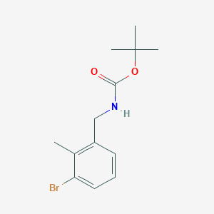 molecular formula C13H18BrNO2 B8794307 1,1-Dimethylethyl [(3-bromo-2-methylphenyl)methyl]carbamate 