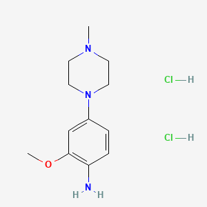 molecular formula C12H21Cl2N3O B8794319 2-Methoxy-4-(4-methylpiperazin-1-yl)aniline dihydrochloride CAS No. 910037-91-1