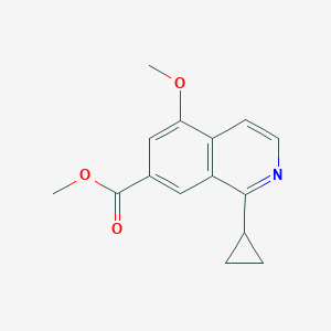 B8794327 Methyl 1-cyclopropyl-5-methoxyisoquinoline-7-carboxylate CAS No. 921760-75-0