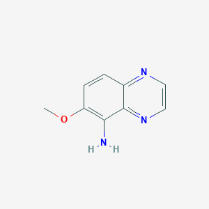 molecular formula C9H9N3O B8794372 6-Methoxyquinoxalin-5-amine 
