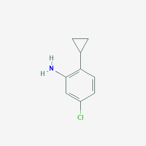 molecular formula C9H10ClN B8794381 5-Chloro-2-cyclopropylaniline 