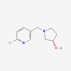 molecular formula C10H13ClN2O B8794384 (S)-1-((6-chloropyridin-3-yl)methyl)pyrrolidin-3-ol 