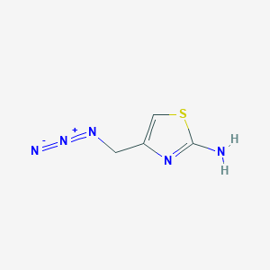 molecular formula C4H5N5S B8794399 4-(Azidomethyl)-1,3-thiazol-2-amine CAS No. 640767-57-3