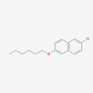 molecular formula C16H19BrO B8794445 2-Bromo-6-(hexyloxy)naphthalene CAS No. 66217-21-8