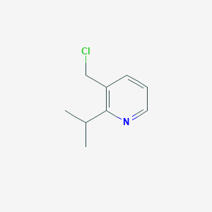 molecular formula C9H12ClN B8794467 3-(Chloromethyl)-2-isopropylpyridine CAS No. 194151-95-6