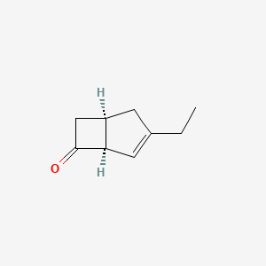 molecular formula C9H12O B8794495 (1R,5S)-3-ethylbicyclo[3.2.0]hept-3-en-6-one 