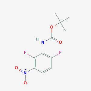 molecular formula C11H12F2N2O4 B8794500 tert-Butyl (2,6-difluoro-3-nitrophenyl)carbamate 
