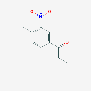 molecular formula C11H13NO3 B8794618 1-(4-Methyl-3-nitrophenyl)butan-1-one 