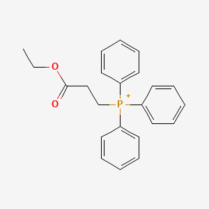 molecular formula C23H24O2P+ B8794633 Ethyl 3-(triphenylphosphoranyl)propanoate 