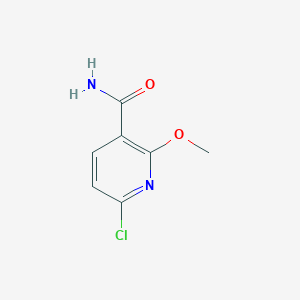 molecular formula C7H7ClN2O2 B8794680 6-Chloro-2-methoxynicotinamide 