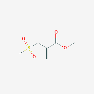 molecular formula C6H10O4S B8794716 Methyl 2-[(methanesulfonyl)methyl]prop-2-enoate CAS No. 143224-94-6