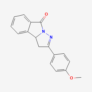 2-(4-Methoxyphenyl)-3,3a-dihydro-8H-pyrazolo[5,1-a]isoindol-8-one
