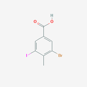 molecular formula C8H6BrIO2 B8794766 3-Bromo-5-iodo-4-methylbenzoic acid 