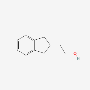 molecular formula C11H14O B8794786 1H-Indene-2-ethanol, 2,3-dihydro- CAS No. 772-28-1