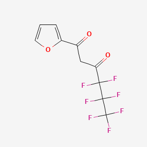molecular formula C10H5F7O3 B8794793 4,4,5,5,6,6,6-Heptafluoro-1-(furan-2-yl)hexane-1,3-dione CAS No. 595-26-6