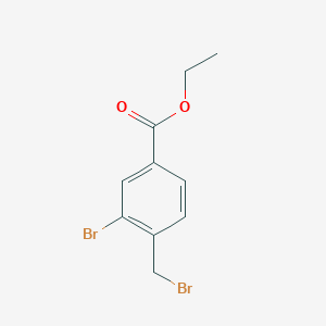 B8794802 Ethyl 3-bromo-4-(bromomethyl)benzoate CAS No. 113641-88-6