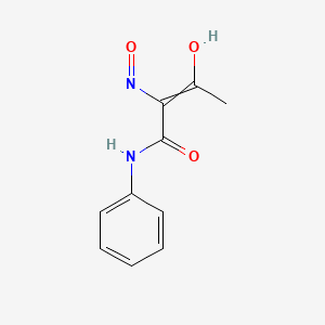 molecular formula C10H10N2O3 B8794843 2-(hydroxyimino)-3-oxo-N-phenylbutanamide 