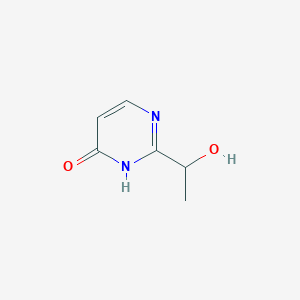 molecular formula C6H8N2O2 B8794890 2-(1-hydroxyethyl)pyrimidin-4(3H)-one 