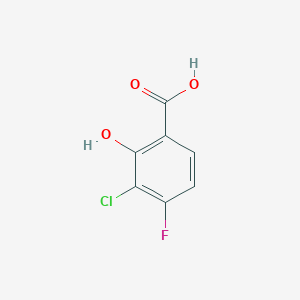 molecular formula C7H4ClFO3 B8794898 3-Chloro-4-fluoro-2-hydroxybenzoic acid 