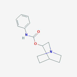 molecular formula C14H18N2O2 B8794905 1-Azabicyclo[2.2.2]oct-3-yl phenylcarbamate 