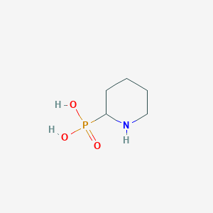 molecular formula C5H12NO3P B8794934 Phosphonic acid, 2-piperidinyl- CAS No. 106647-45-4