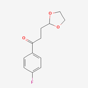 3-(1,3-Dioxolan-2-yl)-1-(4-fluorophenyl)propan-1-one