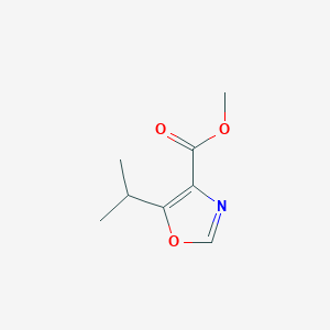 molecular formula C8H11NO3 B8795022 Methyl 5-(1-methylethyl)-1,3-oxazole-4-carboxylate CAS No. 72030-85-4