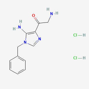 2-amino-1-[5-amino-1-(phenylmethyl)-1H-imidazol-4-yl]Ethanone Dihydrochloride