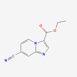 molecular formula C11H9N3O2 B8795062 Ethyl 7-cyanoimidazo[1,2-a]pyridine-3-carboxylate 