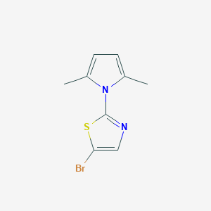 molecular formula C9H9BrN2S B8795081 5-Bromo-2-(2,5-dimethylpyrrol-1-yl)thiazole CAS No. 918792-84-4