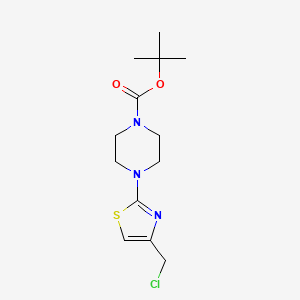 molecular formula C13H20ClN3O2S B8795090 Tert-butyl 4-[4-(chloromethyl)-1,3-thiazol-2-YL]piperazine-1-carboxylate 